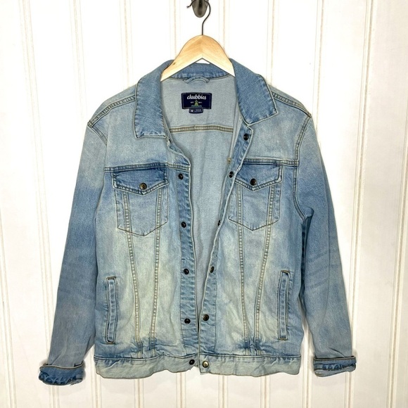 Chubbies Trucker Jean Jacket Light Acid Washed Blue 651 - Picture 5 of 8